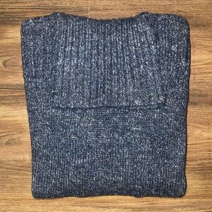RRL Indigo Marled Turtleneck Sweater